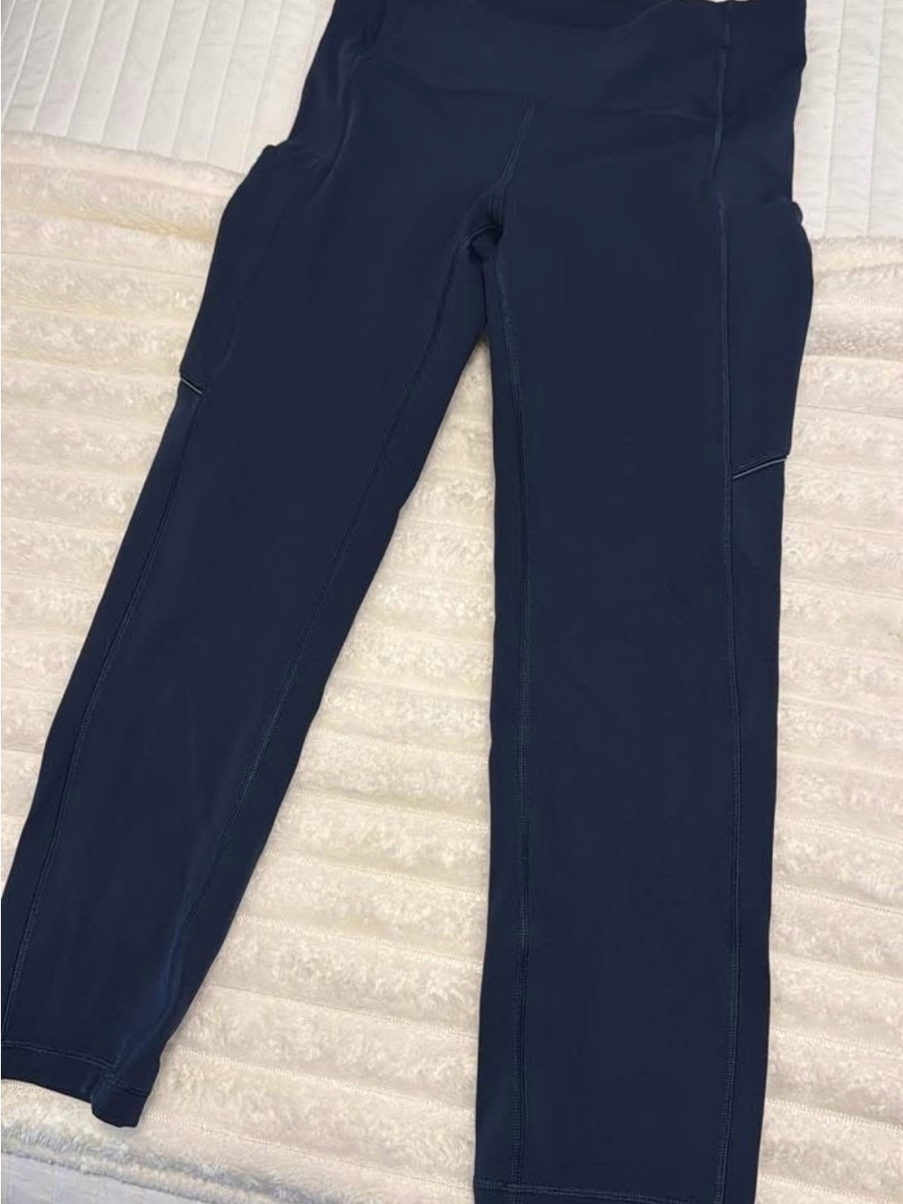 lululemon athletica Navy Blue Leggings with Side Pockets